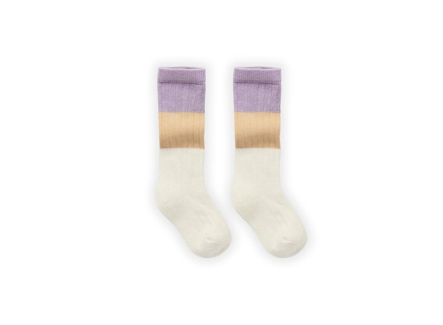 Socks colourblock - Lilac breeze