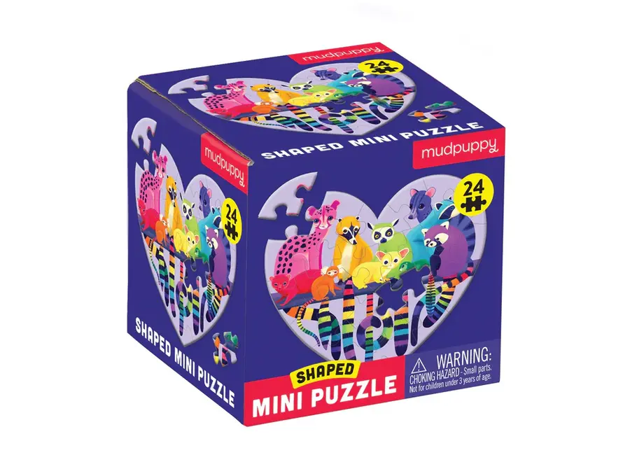 Shaped mini puzzle - Love in the wild (24pcs.)