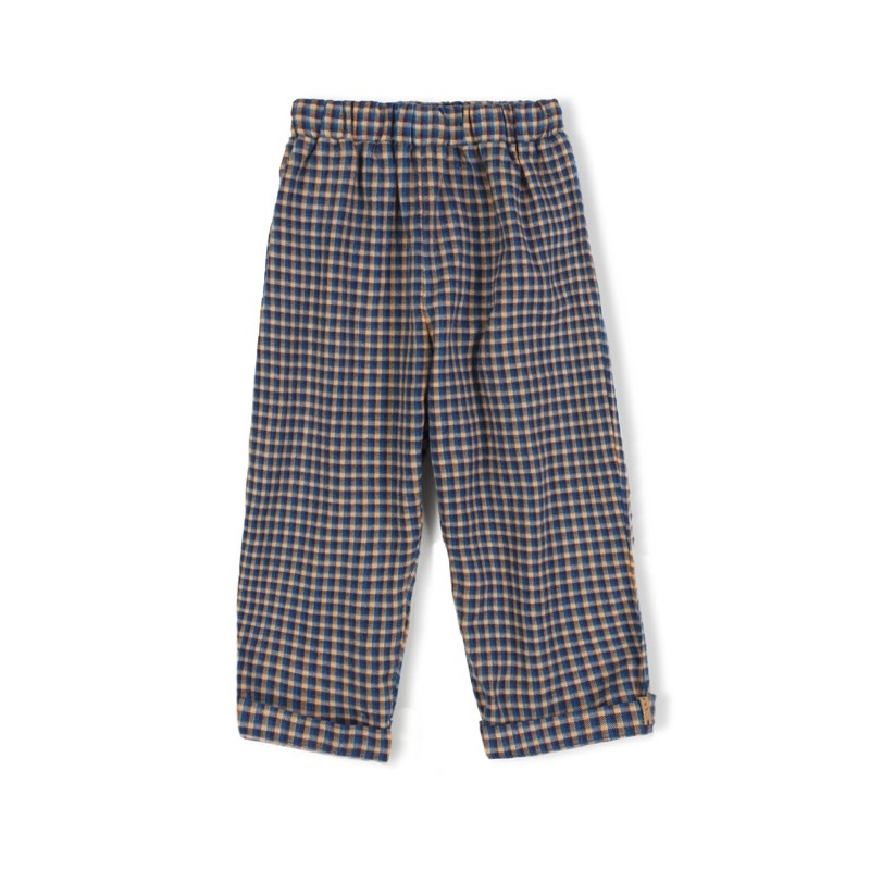 nixnut Stic Pants - Indigo Checkered 86 - ベビー服(男女兼用) ~95cm