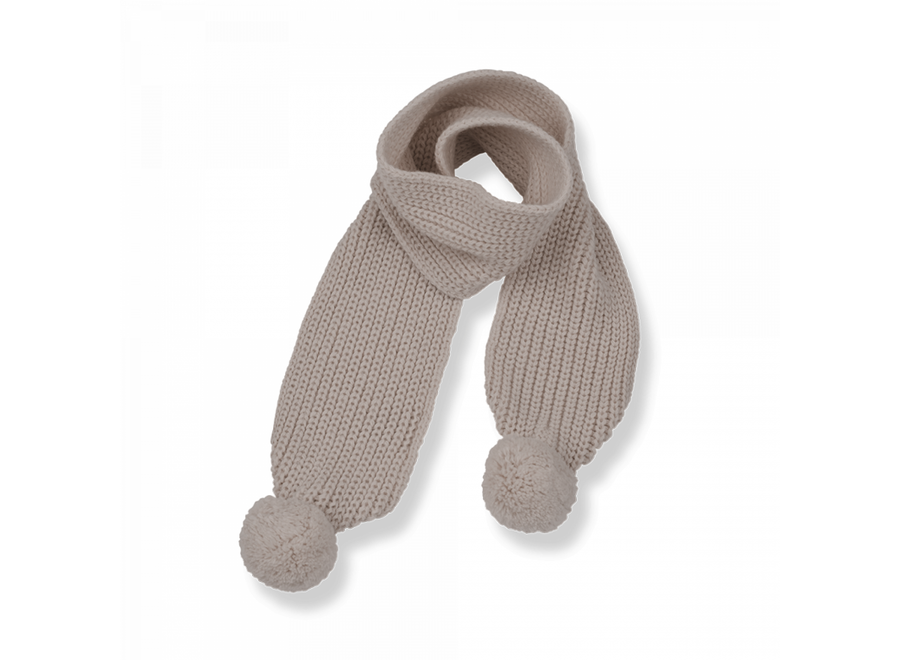 Knitted scarf Nele - Nude