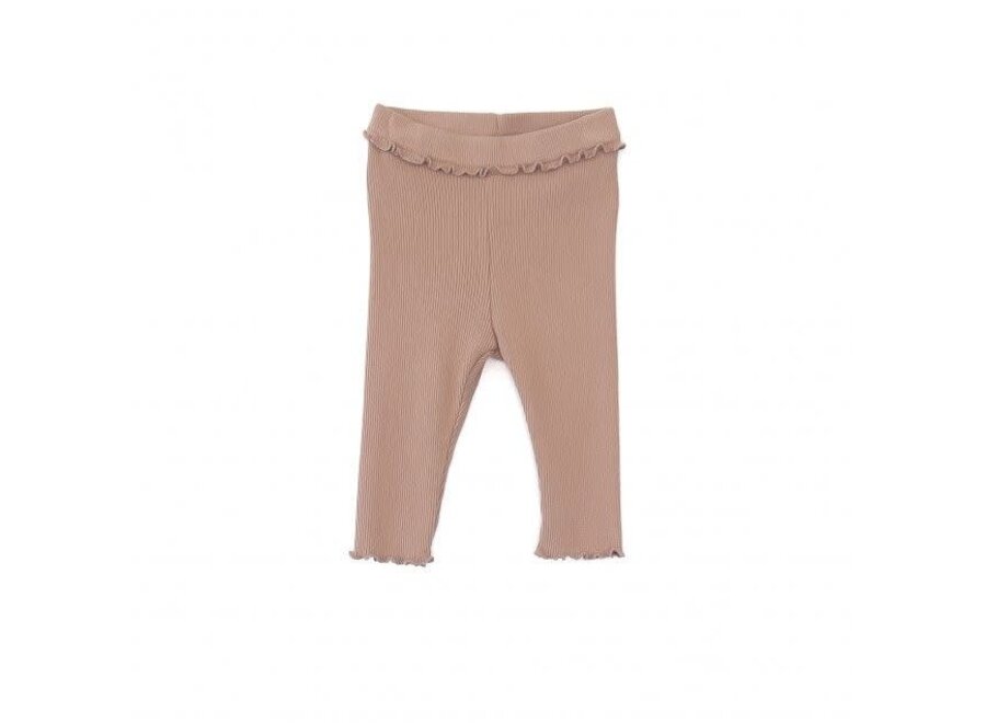 Rib ruffle legging - Art