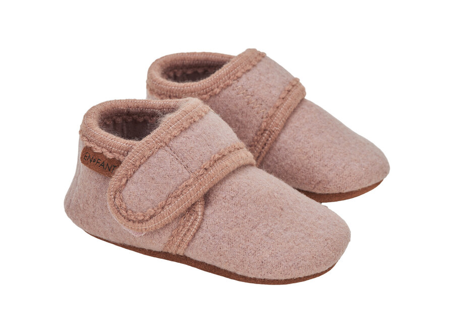 Baby wool slippers - Bark