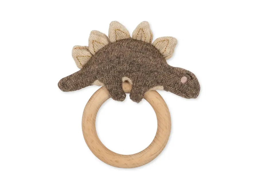 Activity knit ring dino - Brown melange