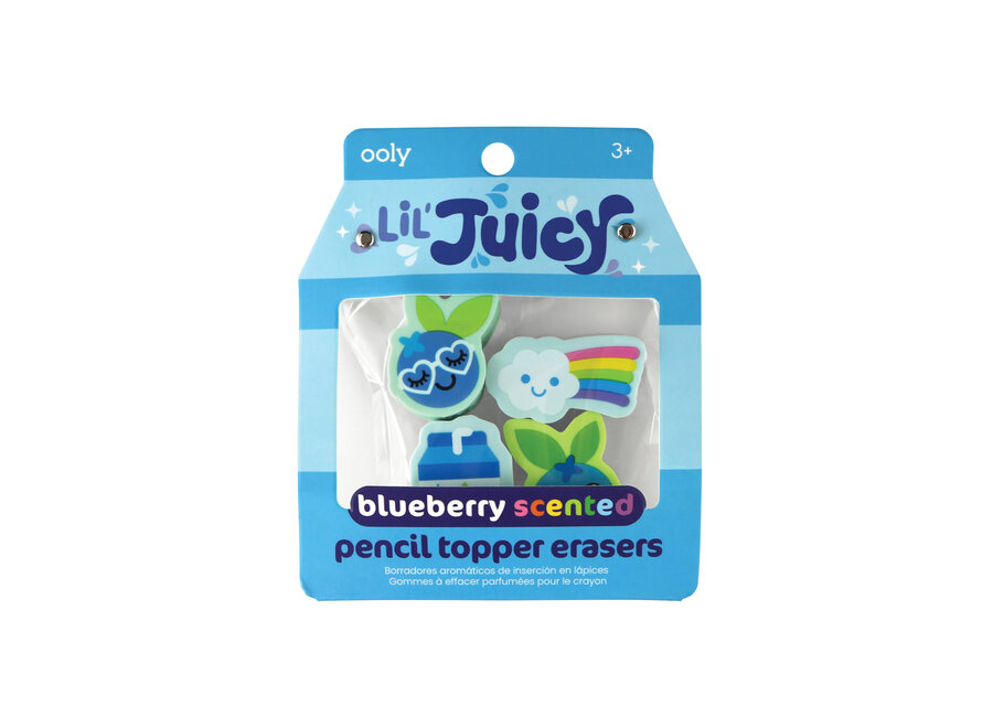 Pencil topper eraser - Blueberry scented
