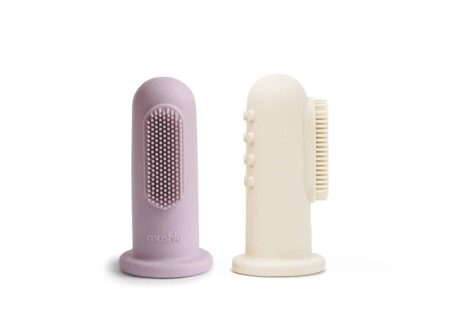 Finger toothbrush - Soft lilac/ Ivory