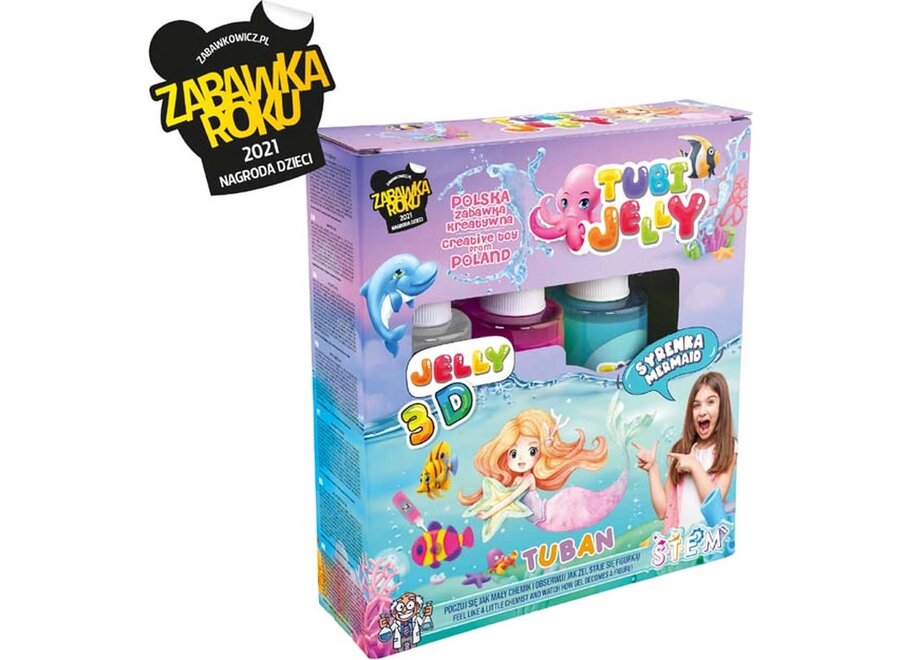 Tubi jelly set with 3 colors - Mermaids