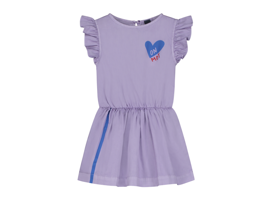 Dress frill sleeve mallow - Much love