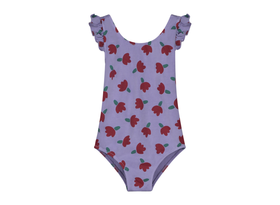 Swimsuit allover flowers - Mallow