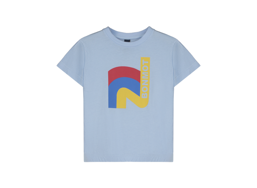 T-shirt good feeling Bonmot - Light blue