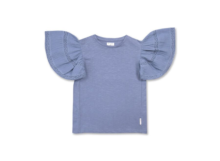 Lucy wing T-shirt - Colony blue