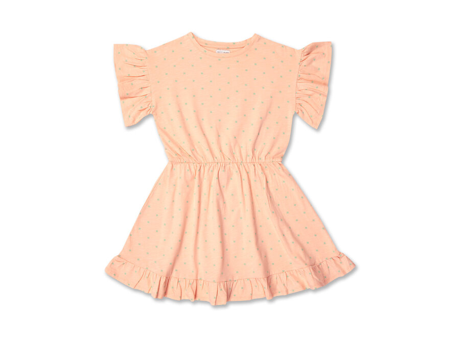 Ruffle dress - Mini stars AOP