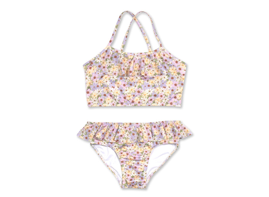 Ruffle bikini - Flowers AOP