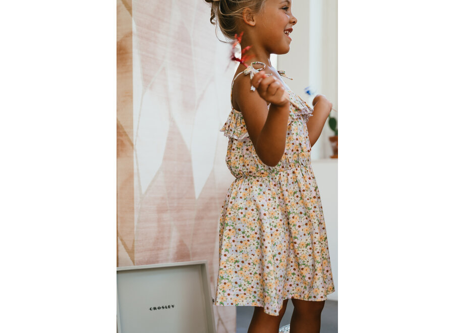 Summer ruffle dress - Flowers AOP