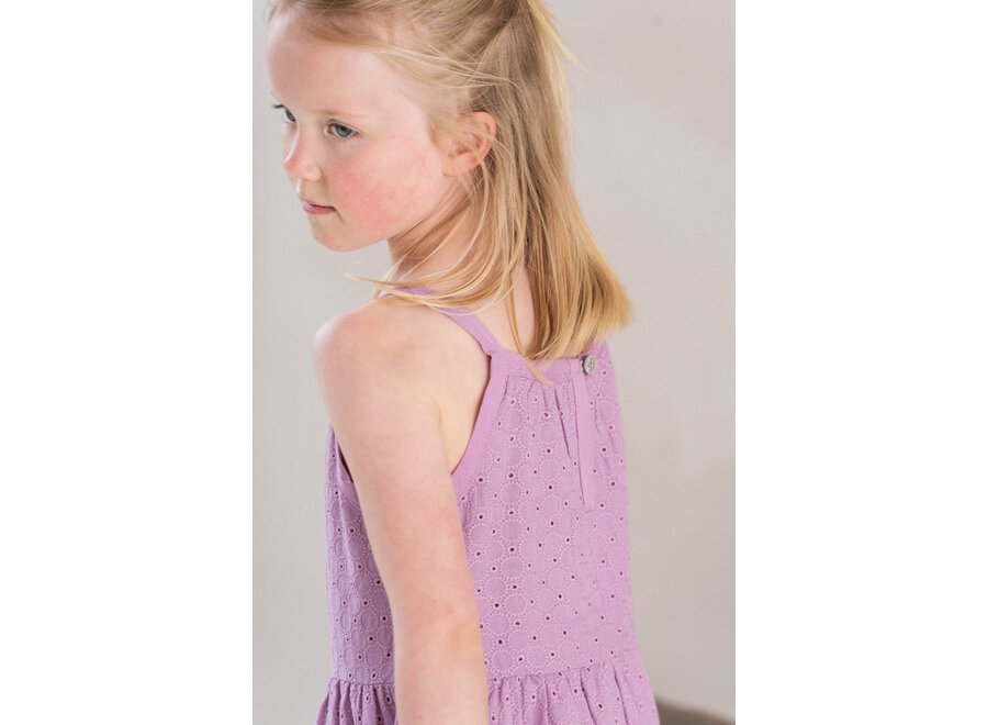 Broidery layer dress - Lavender