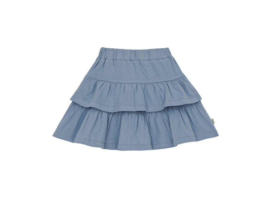 Ruffled skirt - Stone blue