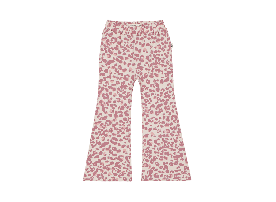 Flared pants - Rose leo