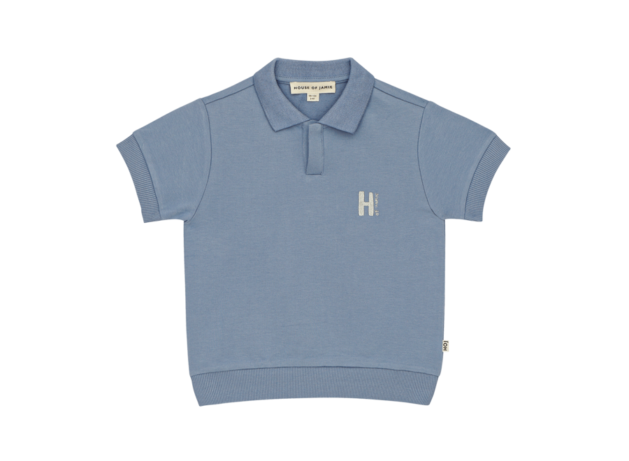 Relaxed polo - Stone blue