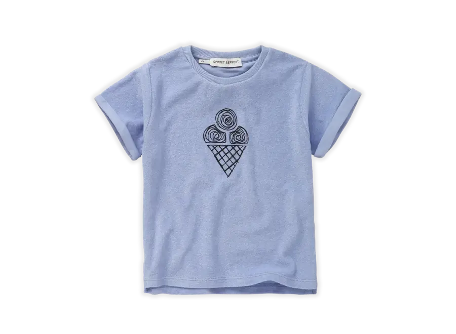 Terry T-shirt ice cream - Blue mood