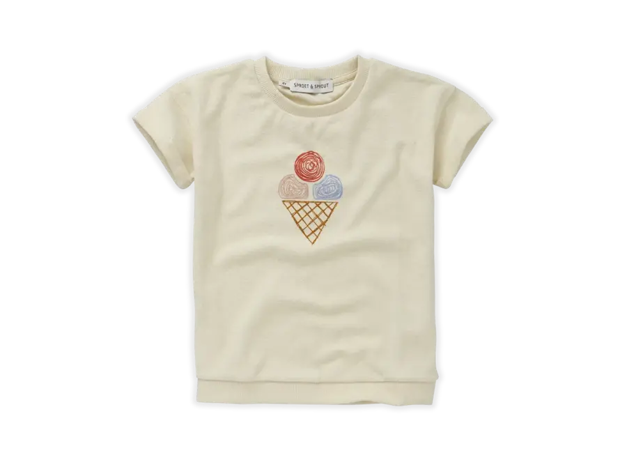 Sweatshirt short sleeve ice cream - Pear