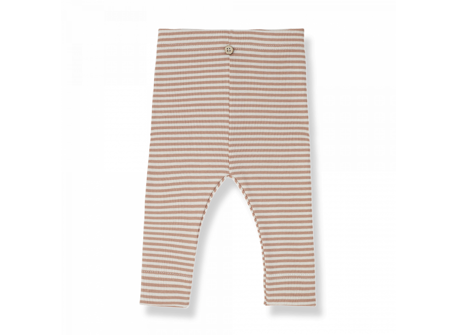 Striped rib jersey Cora - Apricot