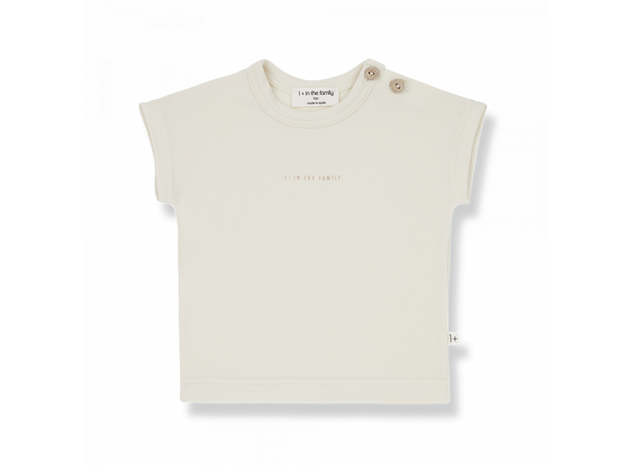 Plain jersey T-shirt Mou - Ivory