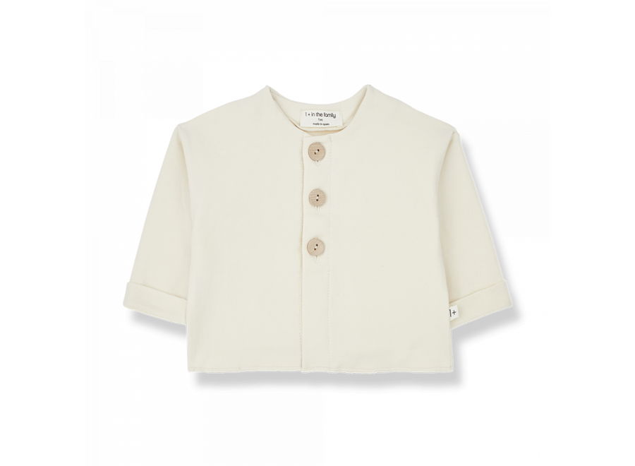 Soft fleece jacket Sophie - Ivory