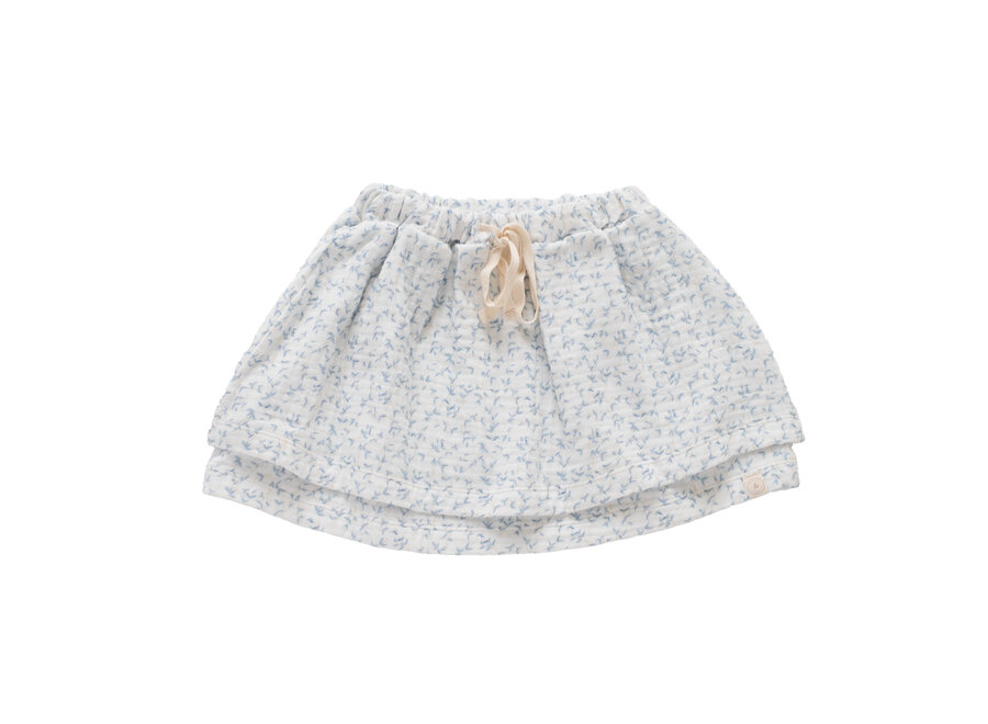 Noa skirt - Blue leaves