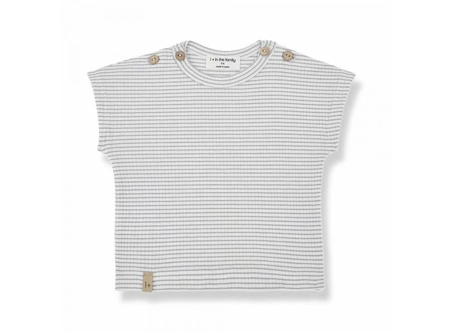 Short sleeve T-shirt Jad - Smoky/Ivory