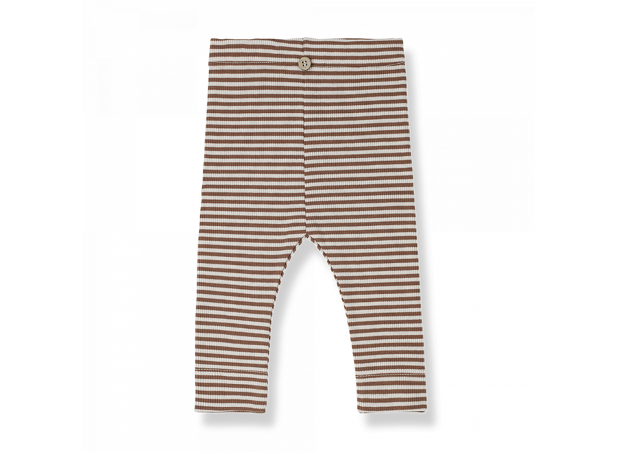 Striped rib jersey Cora - Sienna