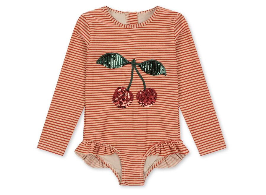 Jade LS swimsuit - Glitter stripe