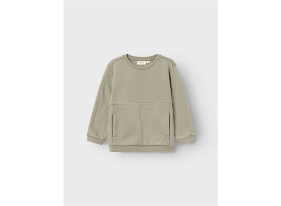 Nalf folo loose sweater - Moss gray
