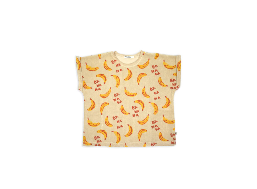 AM. Sunny T-shirt - Yellow banana print