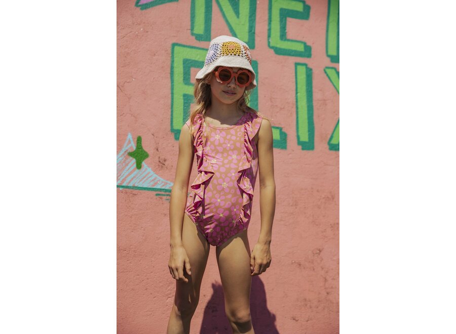 AM. Sage swimsuit - Flower power print