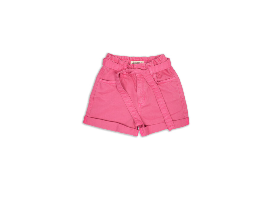 AM. Jip short - Carmine rose denim