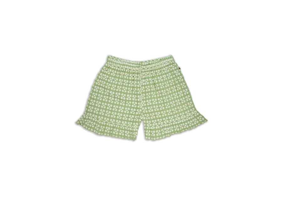 AM. Esmee short - Smoke green embroidery