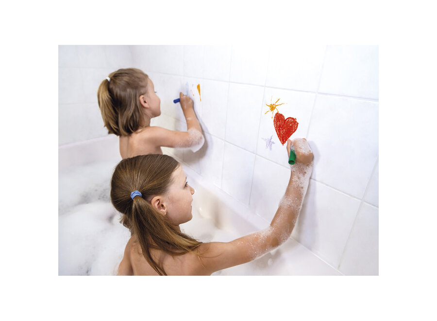 Badkrijtjes - Kleuren in bad