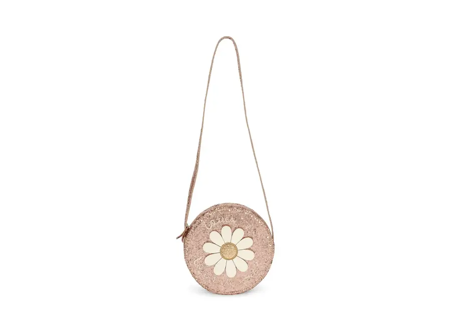 Daisy shoulder bag - Cameo rose glitter