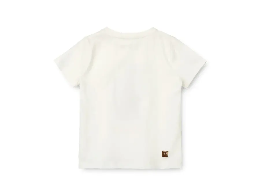 Apia placement T-shirt - Leopard/ Crisp white