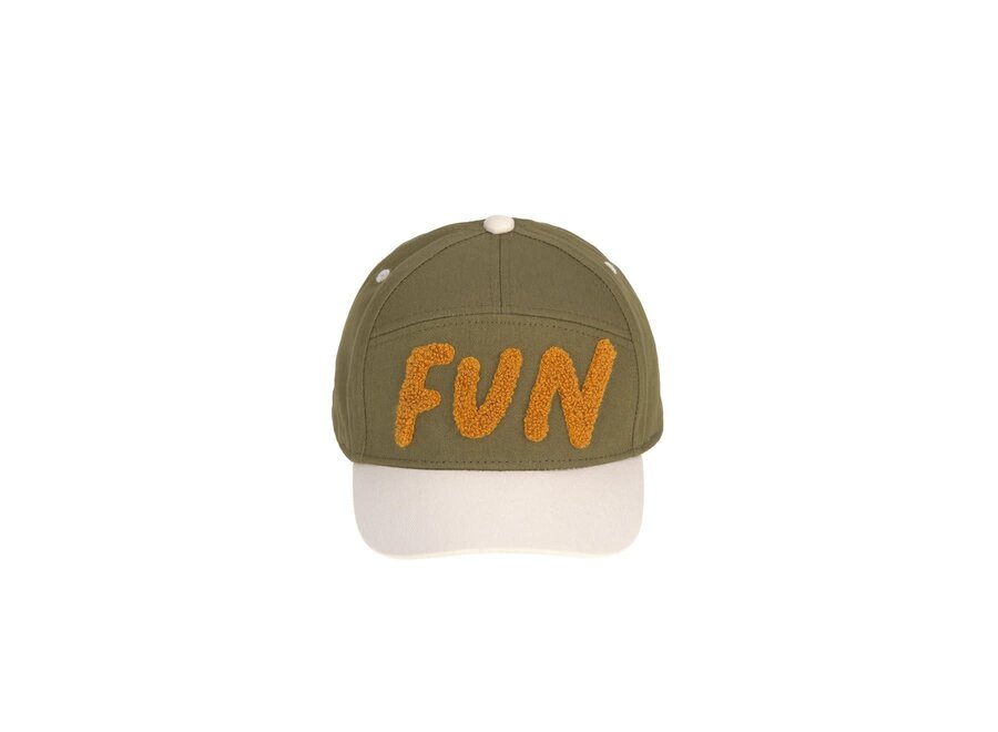 Kids skater cap - Fun sand/olive