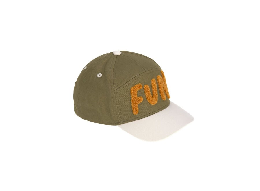 Kids skater cap - Fun sand/olive