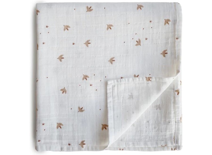 Swaddle muslin - Sparrows