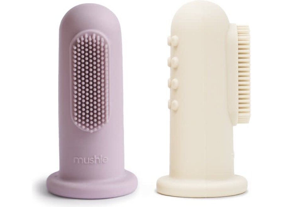 Finger toothbrush - Soft lilac/ Ivory