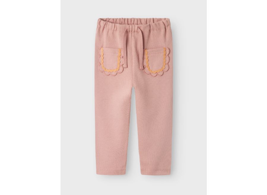 Heather sweat pant fawn scallop