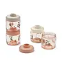 Dominique baby food boxes (4-pack) - Peach/ Seashell