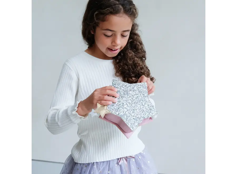 Sparkly glitter star bag