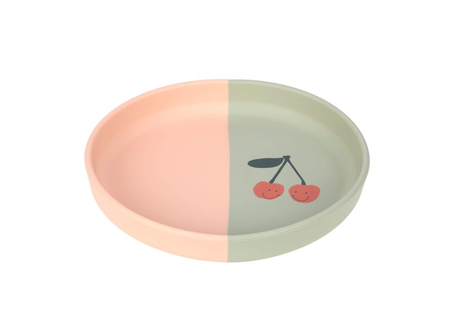 Silicone plate - Happy fruits, cherry