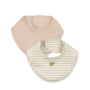 Basic 2-pack bib - Tea stripe