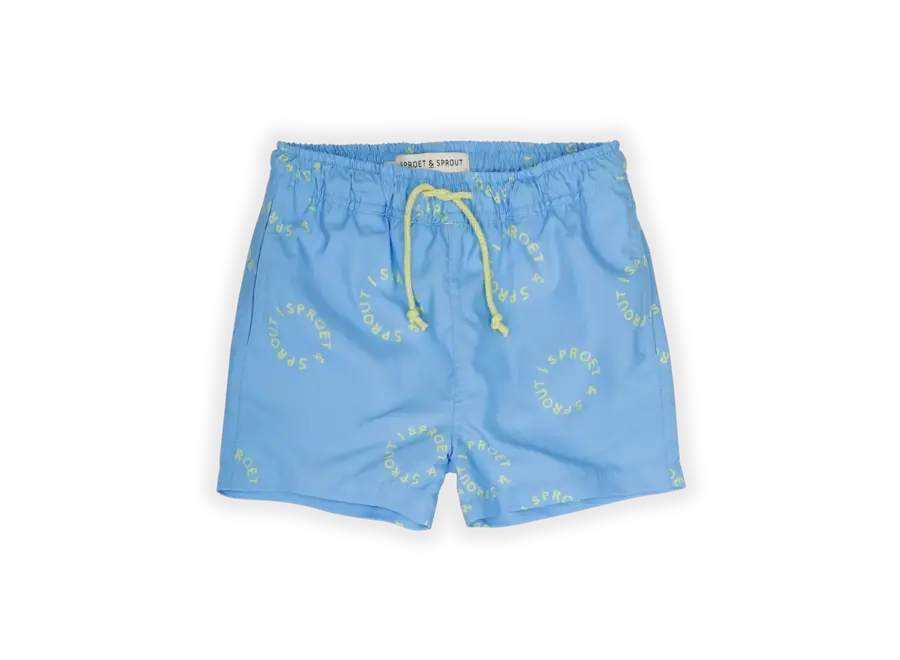 Swim shorts Sproet print - Breezy blue