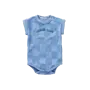 Romper terry blocks breezy blue