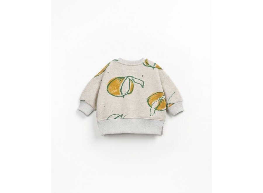 Printed fleece sweater - Grés